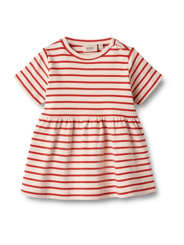 Wheat Wheat Рокля  екрю / червено