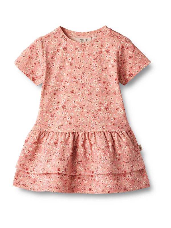 Wheat Wheat Рокля  пастелно зелено / пепел от рози / червено / бяло