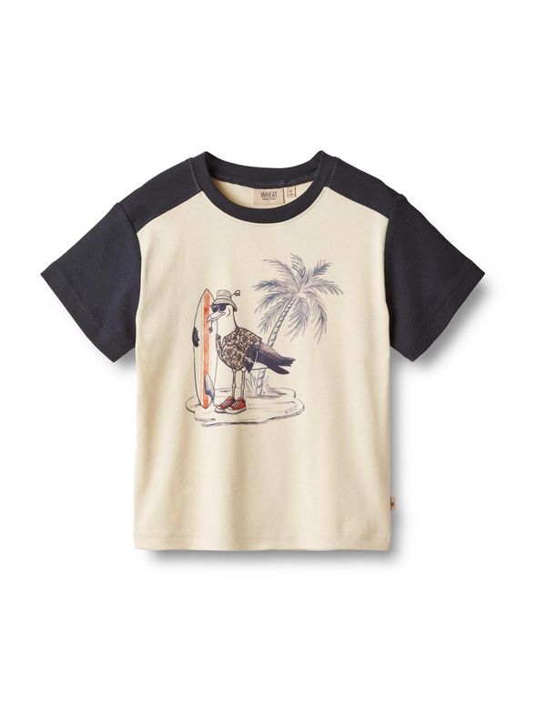 Wheat Wheat Тениска  слонова кост / морскосиньо / оранжево / червено