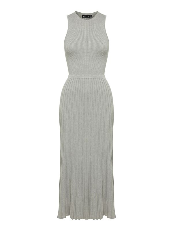 Willa Willa Плетена рокля  сиво