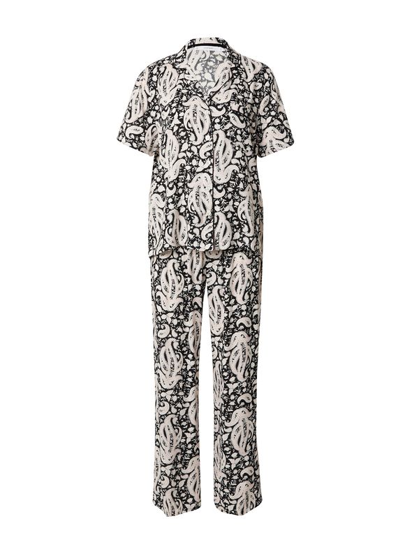 Women' Secret Women' Secret Пижама  черно / бяло