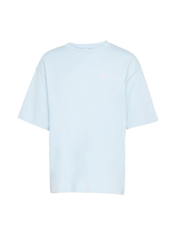 Won Hundred Won Hundred Тениска  светлосиньо / бяло