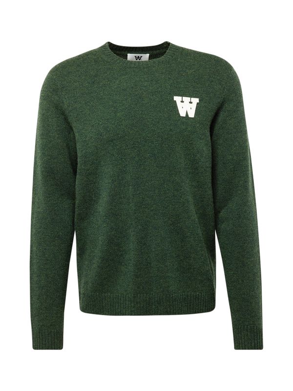 WOOD WOOD WOOD WOOD Пуловер 'Tay'  тъмнозелено