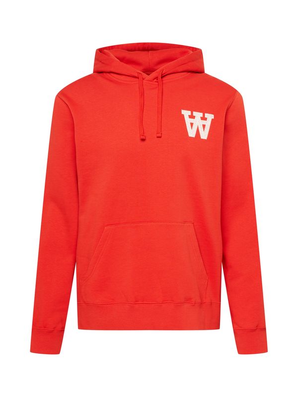 WOOD WOOD WOOD WOOD Суичър 'Ian AA'  оранжево-червено / бяло