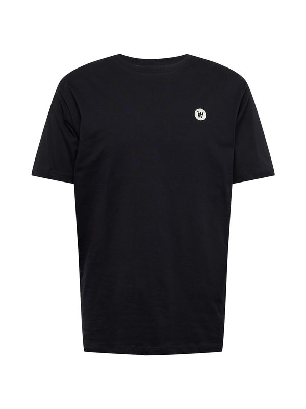 WOOD WOOD WOOD WOOD Тениска 'Ace'  черно / бяло