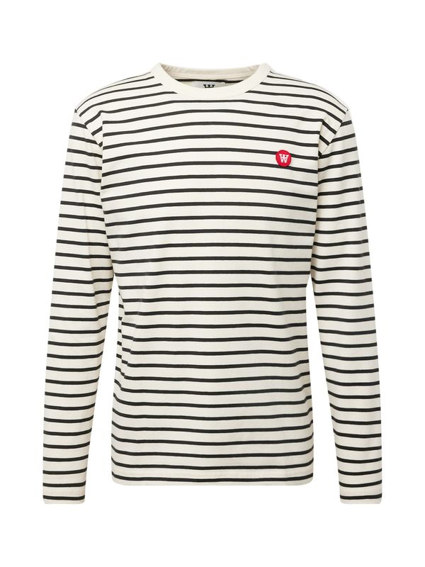 WOOD WOOD WOOD WOOD Тениска  червено / черно / бял памук