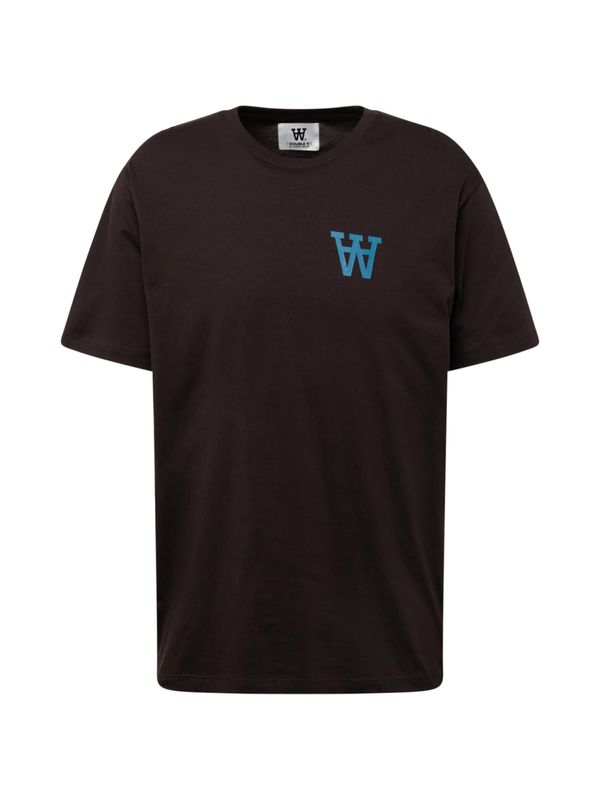 WOOD WOOD WOOD WOOD Тениска  светлосиньо / черно