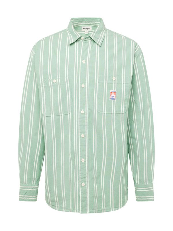 WRANGLER WRANGLER Риза 'CASEY'  мента / бяло