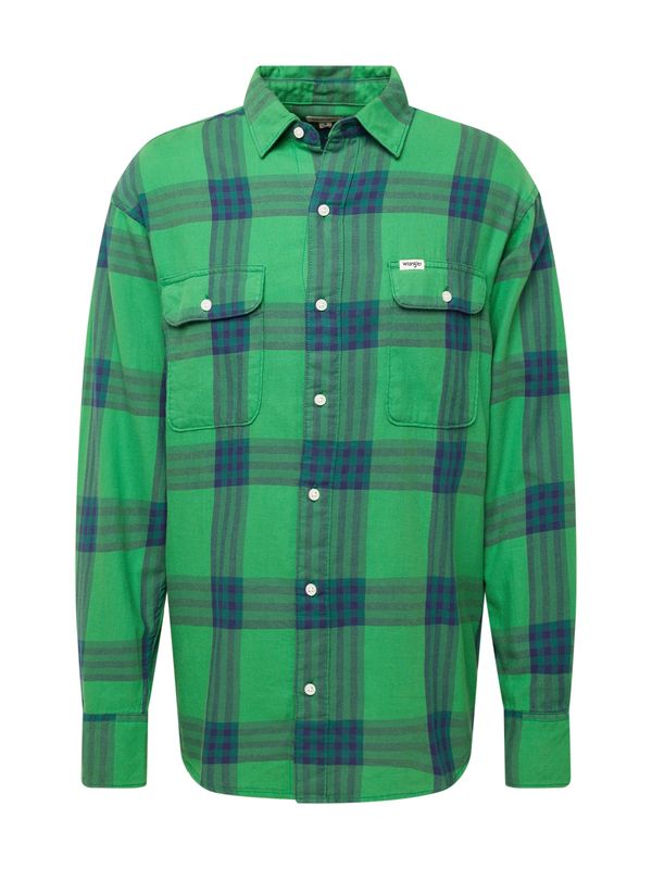 WRANGLER WRANGLER Риза  кобалтово синьо / зелено / бяло