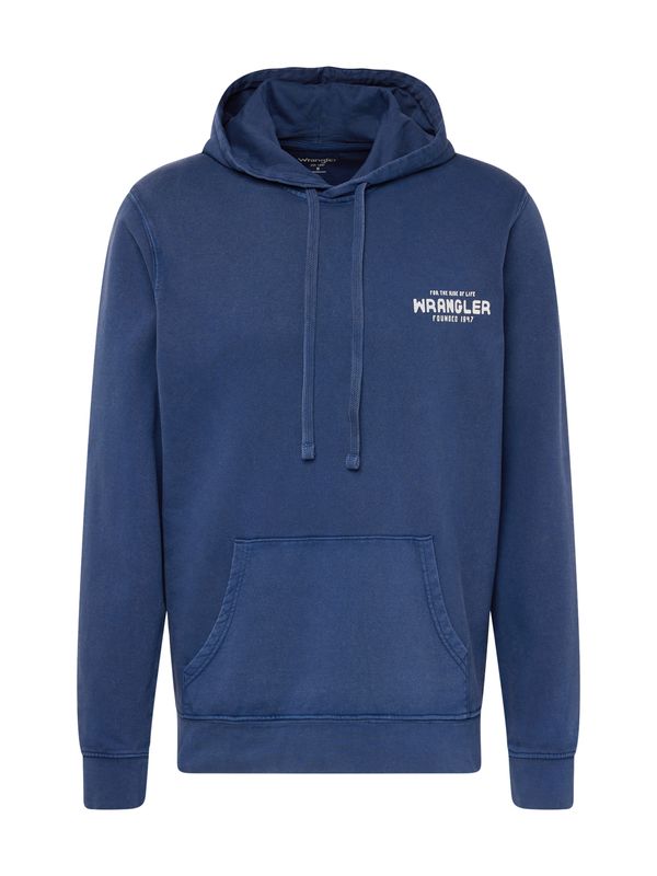 WRANGLER WRANGLER Суичър  нейви синьо / бяло