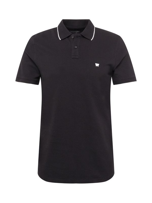 WRANGLER WRANGLER Тениска  черно / бяло