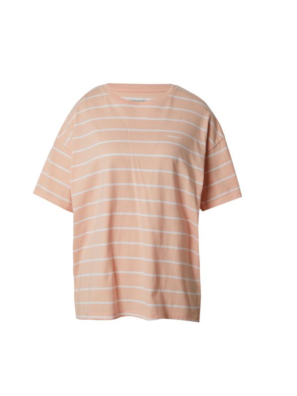 WRANGLER WRANGLER Тениска  кайсия / мръсно бяло