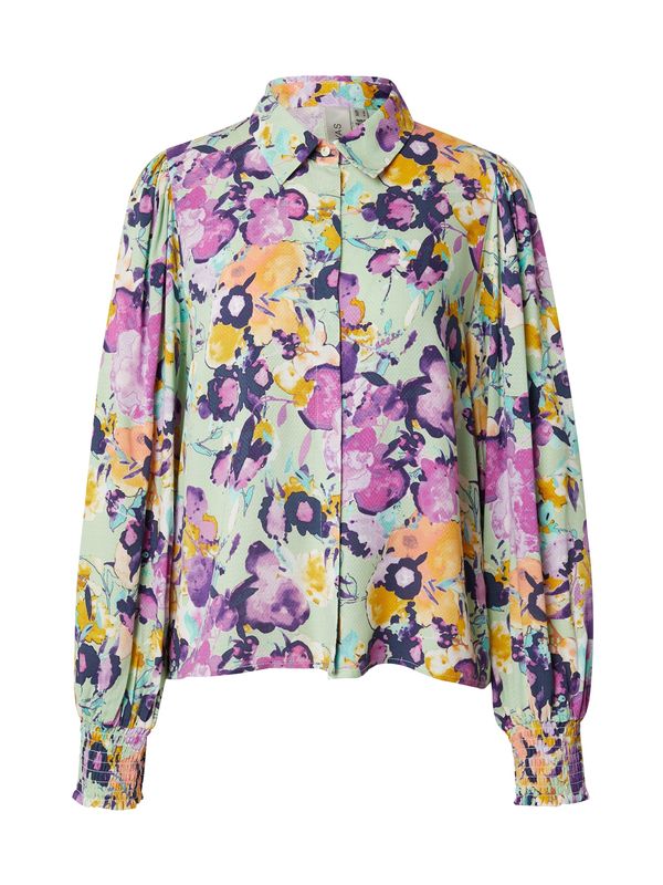 Y.A.S Y.A.S Блуза 'ALIRA'  пастелно зелено / лилав / тъмнолилаво / светлооранжево