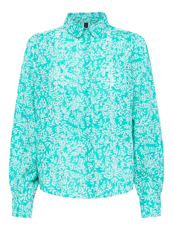 Y.A.S Y.A.S Блуза 'Flick'  мента / бяло