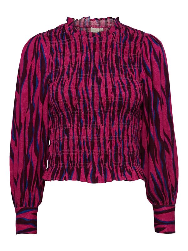 Y.A.S Y.A.S Блуза 'Skino'  тъмносиньо / тъмнорозово / черно