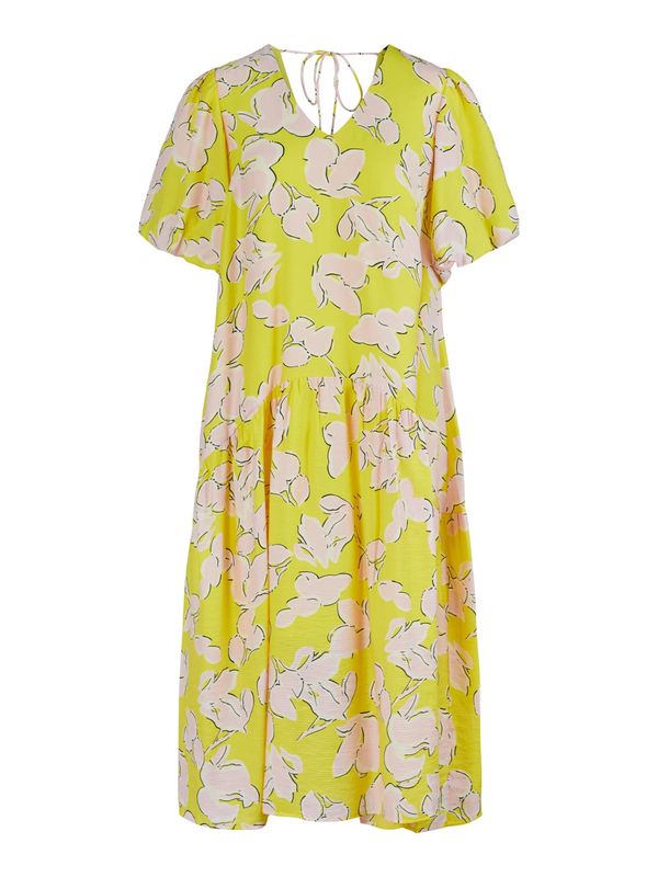 Y.A.S Y.A.S Лятна рокля 'Miso'  жълто / светлорозово / черно / мръсно бяло