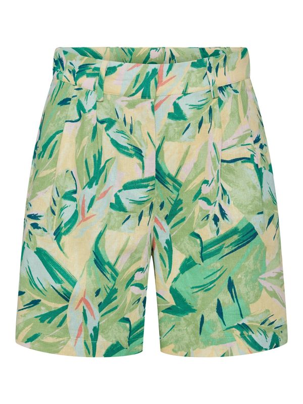 Y.A.S Y.A.S Панталон с набор 'PALMAS'  светлобежово / зелено / тъмнозелено / кайсия