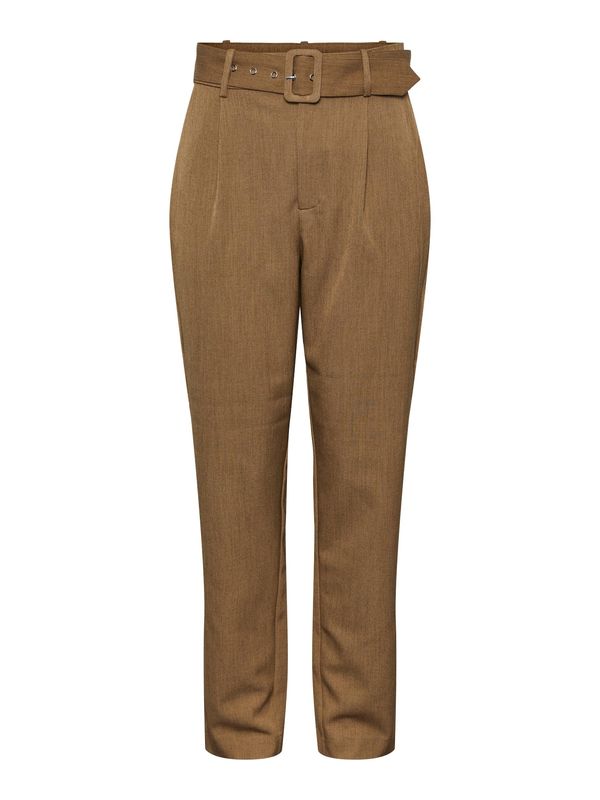 Y.A.S Y.A.S Панталон с ръб 'BELTA'  сепия