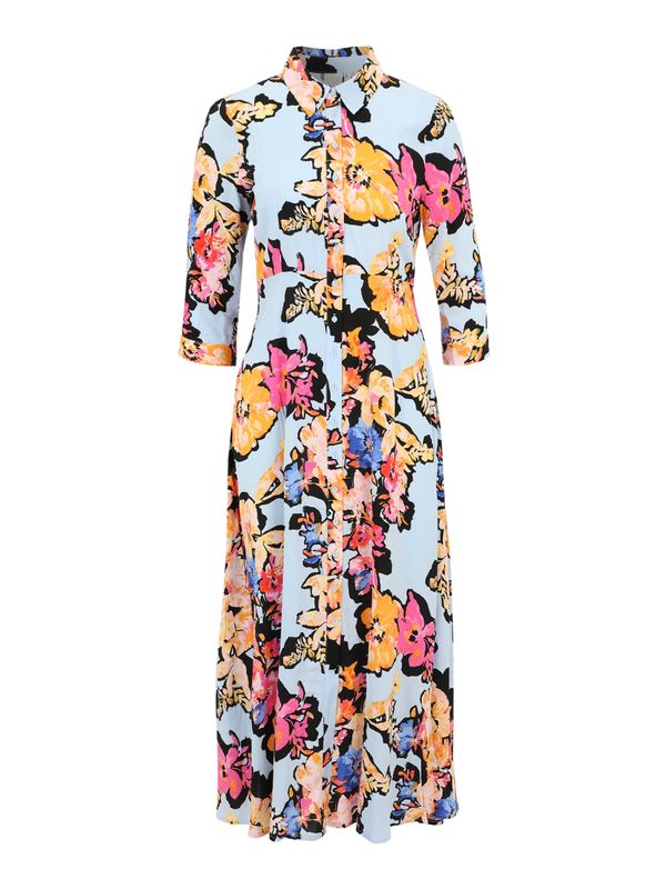 Y.A.S Petite Y.A.S Petite Рокля тип риза 'SAVANNA'  светлосиньо / оранжево / розово / черно