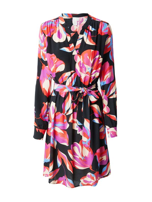 Y.A.S Y.A.S Рокля 'FIMA'  кремаво / тъмнолилаво / оранжево-червено / черно