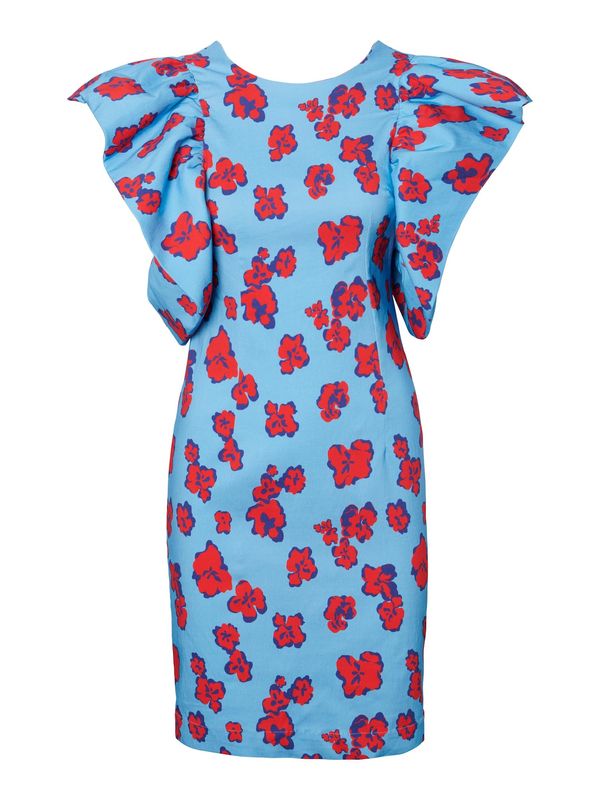 Y.A.S Y.A.S Рокля 'Nellie'  индиго / светлосиньо / огнено червено
