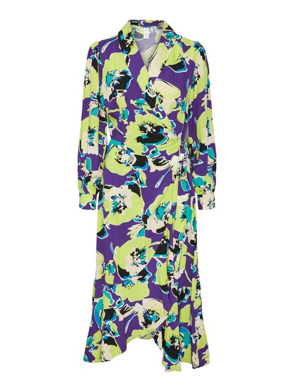 Y.A.S Y.A.S Рокля  неоново зелено / лилав / черно / бяло