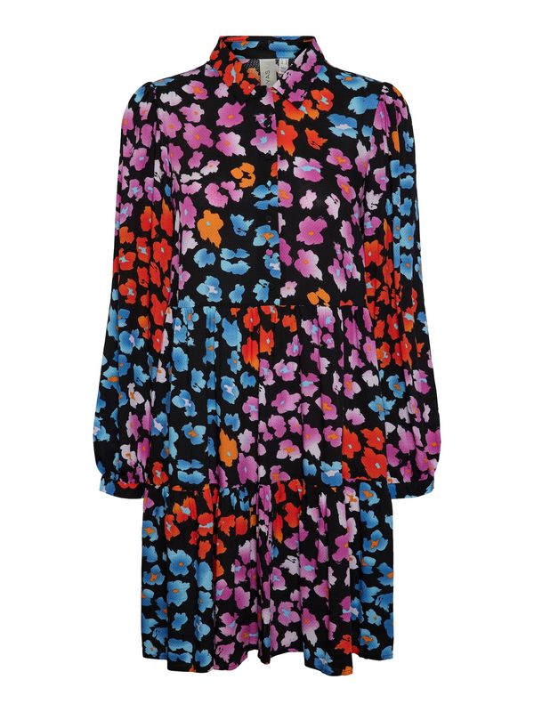 Y.A.S Y.A.S Рокля тип риза 'ALIRA'  светлосиньо / оранжево / бледорозово / черно