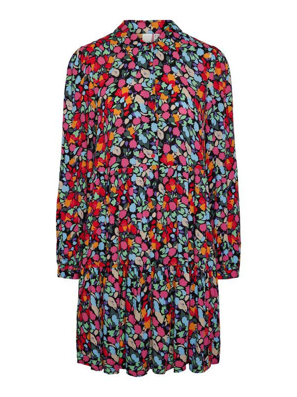 Y.A.S Y.A.S Рокля тип риза 'ALIRA'  светлозелено / тъмнолилаво / оранжево / черно