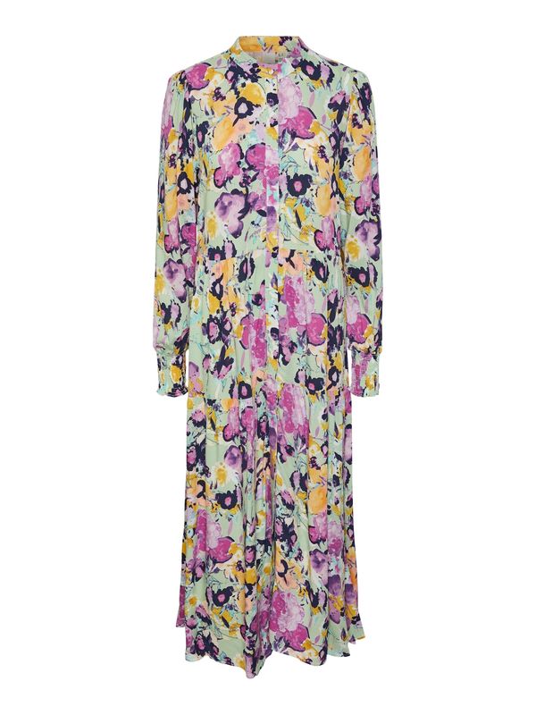 Y.A.S Y.A.S Рокля тип риза 'ALIRA'  жълто / пастелно зелено / лилав / праскова