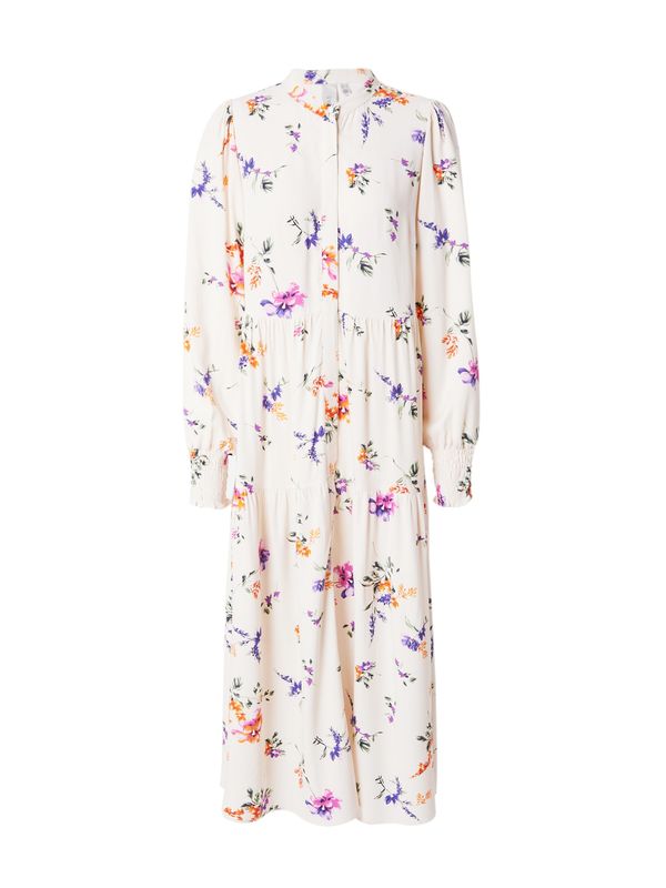 Y.A.S Y.A.S Рокля тип риза 'ASINA'  зелено / лилав / оранжево / бял памук