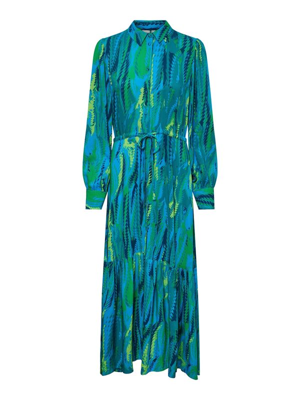 Y.A.S Y.A.S Рокля тип риза 'FERO'  тюркоазен / зелено