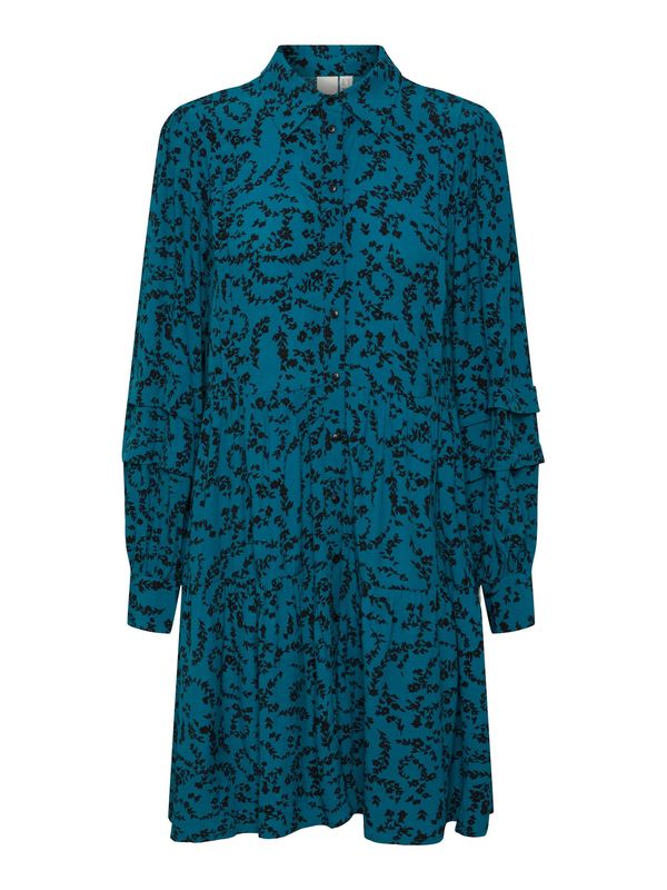 Y.A.S Y.A.S Рокля тип риза 'MINUA'  петрол / черно