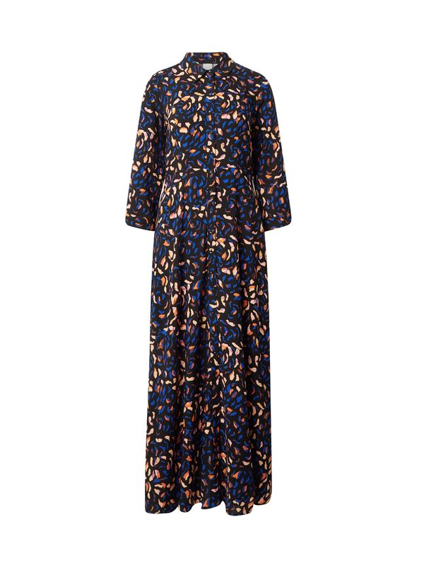 Y.A.S Y.A.S Рокля тип риза 'Savanna'  кобалтово синьо / оранжево / кайсия / черно