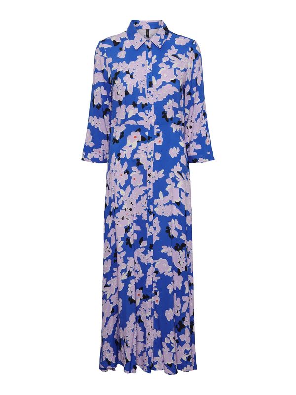 Y.A.S Y.A.S Рокля тип риза 'Savanna'  кралско синьо / люляк / гренадин / бяло