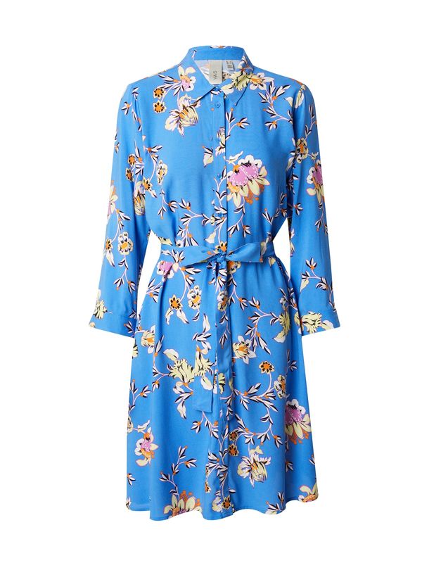 Y.A.S Y.A.S Рокля тип риза 'SAVANNA'  лазурно синьо / пастелно жълто / еосин / бяло