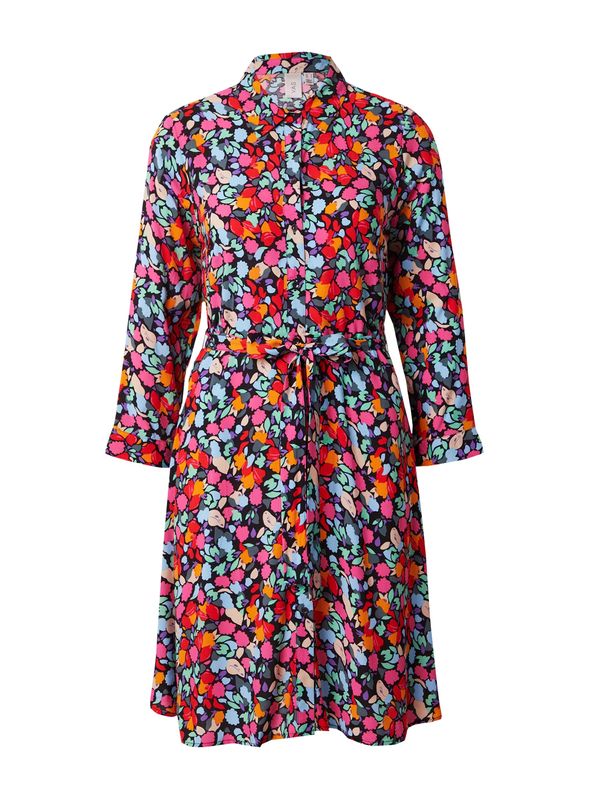 Y.A.S Y.A.S Рокля тип риза 'SAVANNA'  светлосиньо / зелено / розово / черно