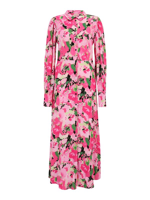 Y.A.S Tall Y.A.S Tall Рокля тип риза 'VIOLO'  зелено / розово / бледорозово / черно