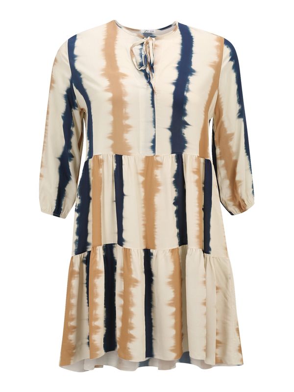 Z-One Z-One Рокля 'Leni'  бежово / цвят "пясък" / нощно синьо