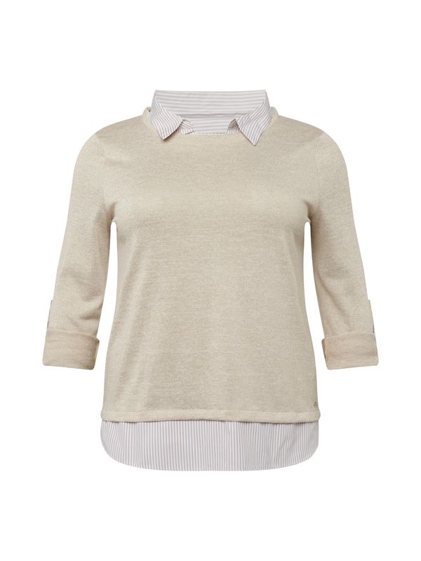 Z-One Z-One Тениска 'Li44nda'  бежово / бежово меланж / бяло