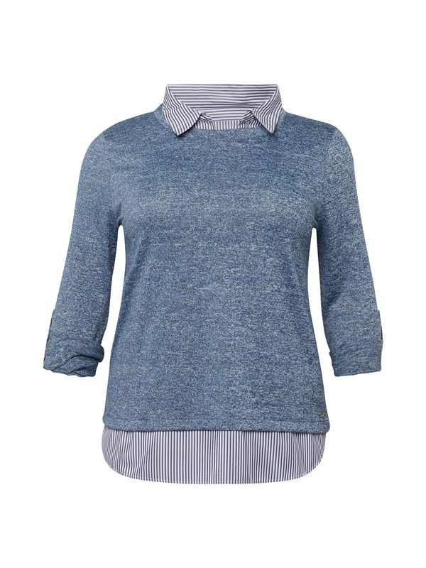 Z-One Z-One Тениска 'Li44nda'  синьо / синьо меланж / бяло