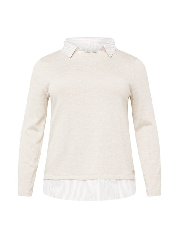 Z-One Z-One Тениска 'Linda'  пясъчен / бежово меланж / естествено бяло