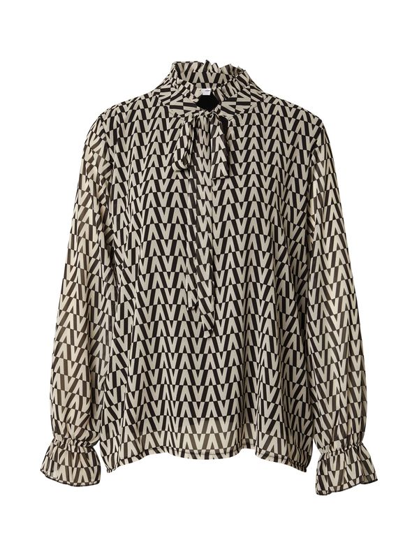 ZABAIONE ZABAIONE Блуза 'El4li'  бежово / черно