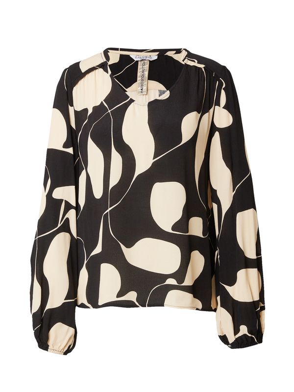 ZABAIONE ZABAIONE Блуза 'Ga44ia'  бежово / черно