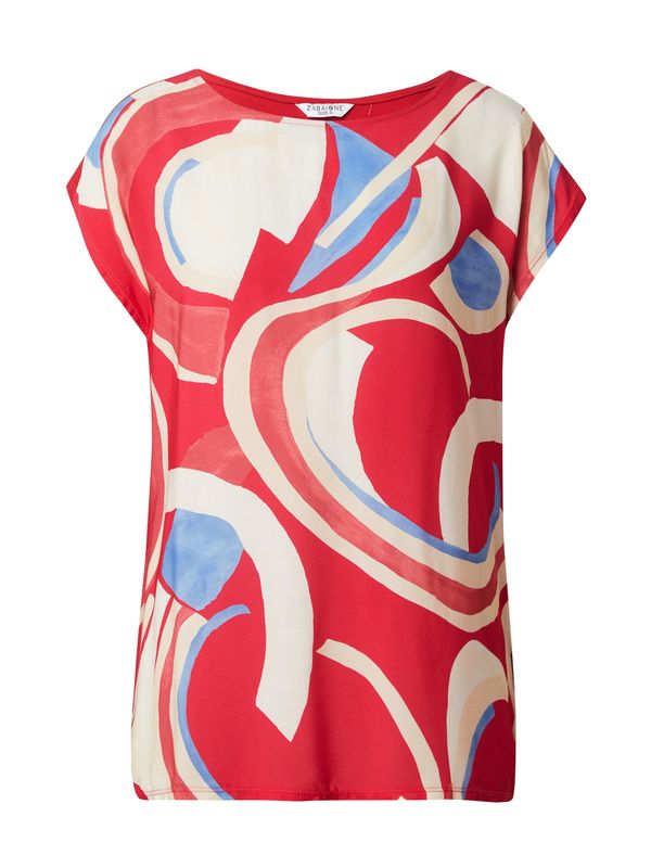 ZABAIONE ZABAIONE Блуза 'Ri44a'  светлосиньо / червено / бяло