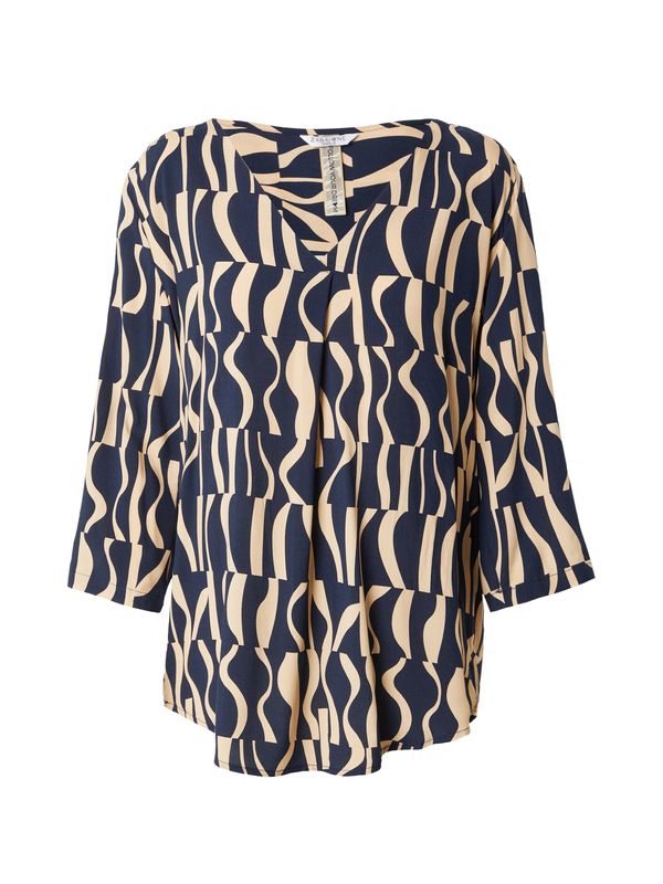 ZABAIONE ZABAIONE Блуза 'To44scany'  бежово / нейви синьо