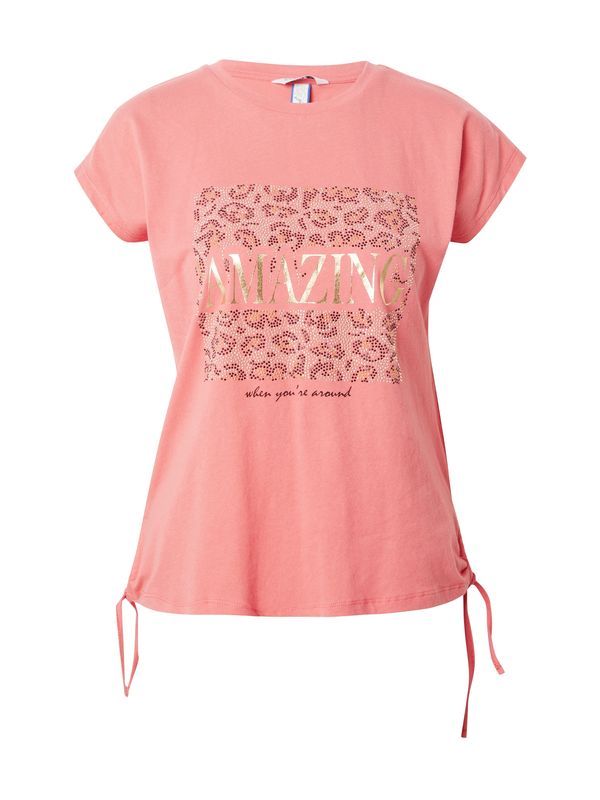 ZABAIONE ZABAIONE Тениска 'Am44azing'  злато / сьомга / черно