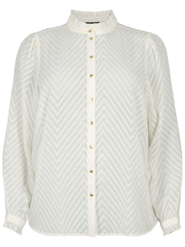 Zizzi Zizzi Блуза 'Cahut'  кремаво