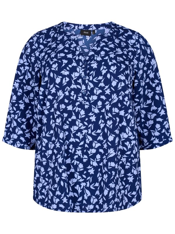 Zizzi Zizzi Блуза 'Cannii'  сапфирено синьо / светлосиньо