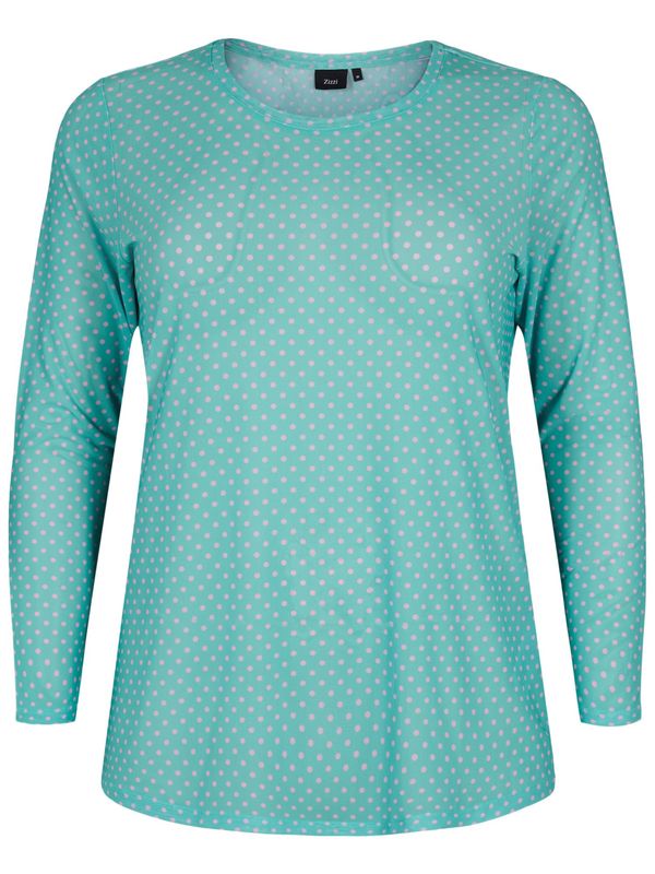 Zizzi Zizzi Блуза 'ERAYNE'  зелено / розово