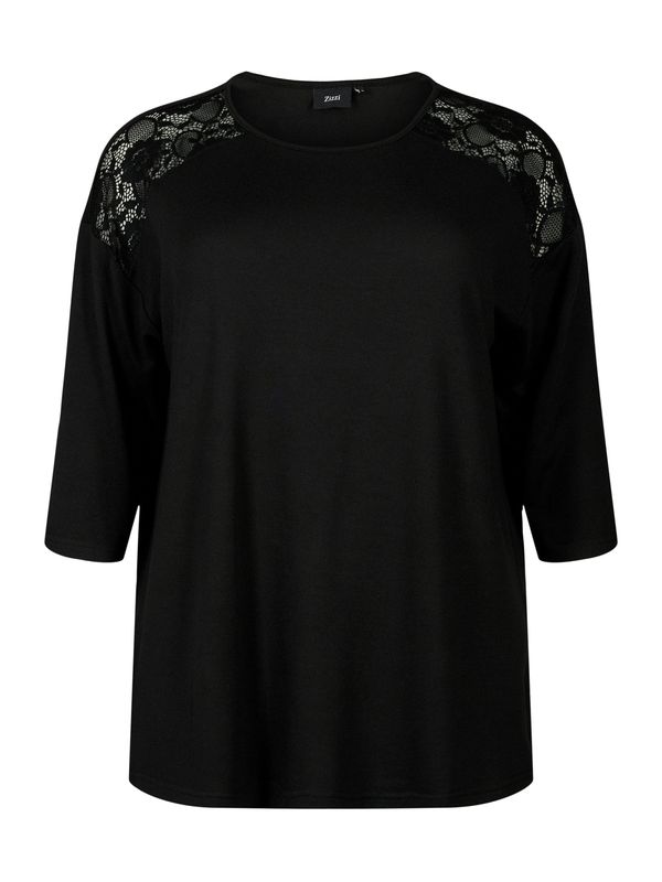 Zizzi Zizzi Блуза 'LUCCA'  черно